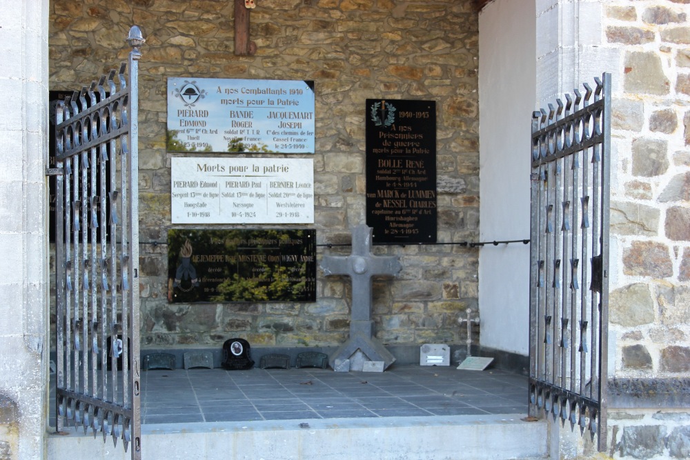 Memorial Chapel & Field Cross Soldier Frans Pirard Cemetery Nassogne #2