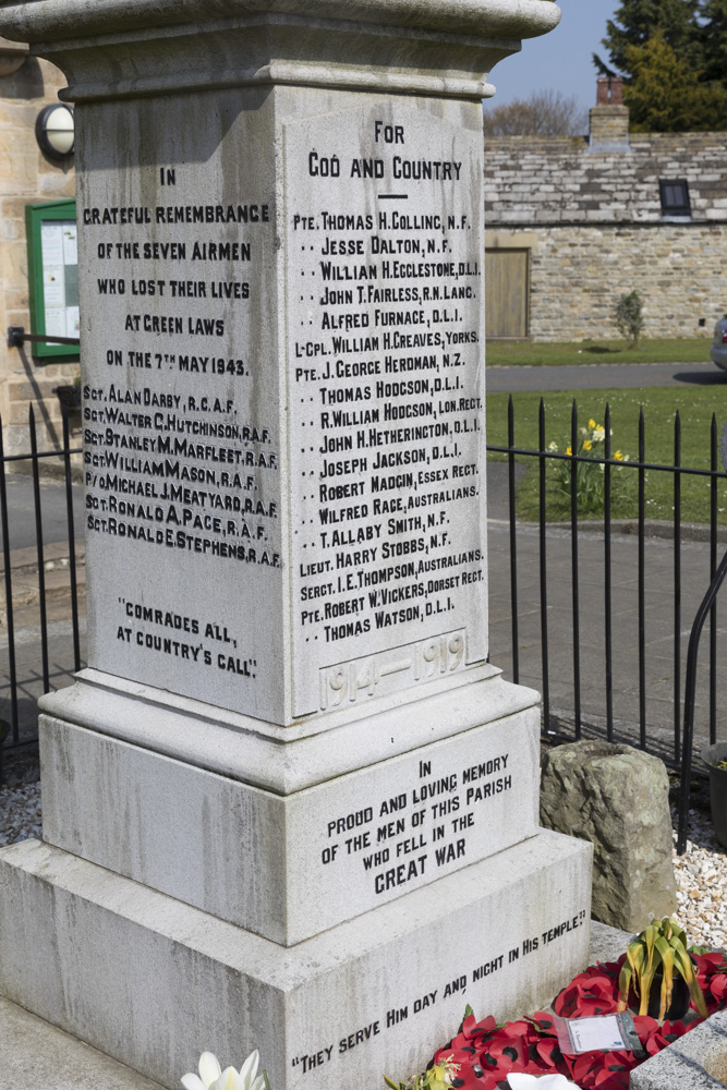 War Memorial St Johns Chapel #4