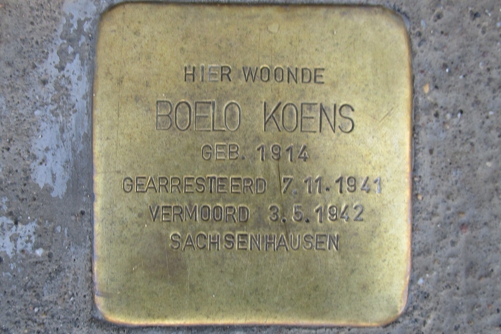 Stolperstein Koningin Wilhelminaplein 3 #2