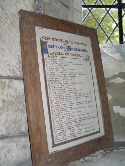 Roll of Honour St. Eustace Church