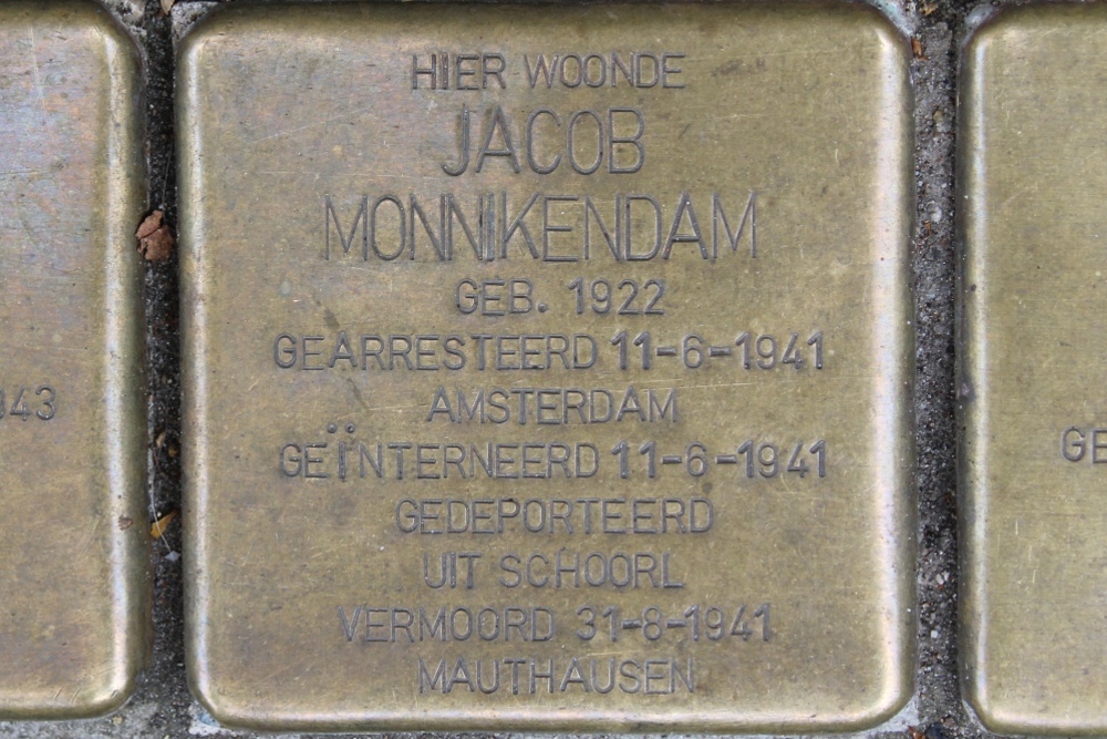 Stolpersteine Ruysdaelstraat 31 #3