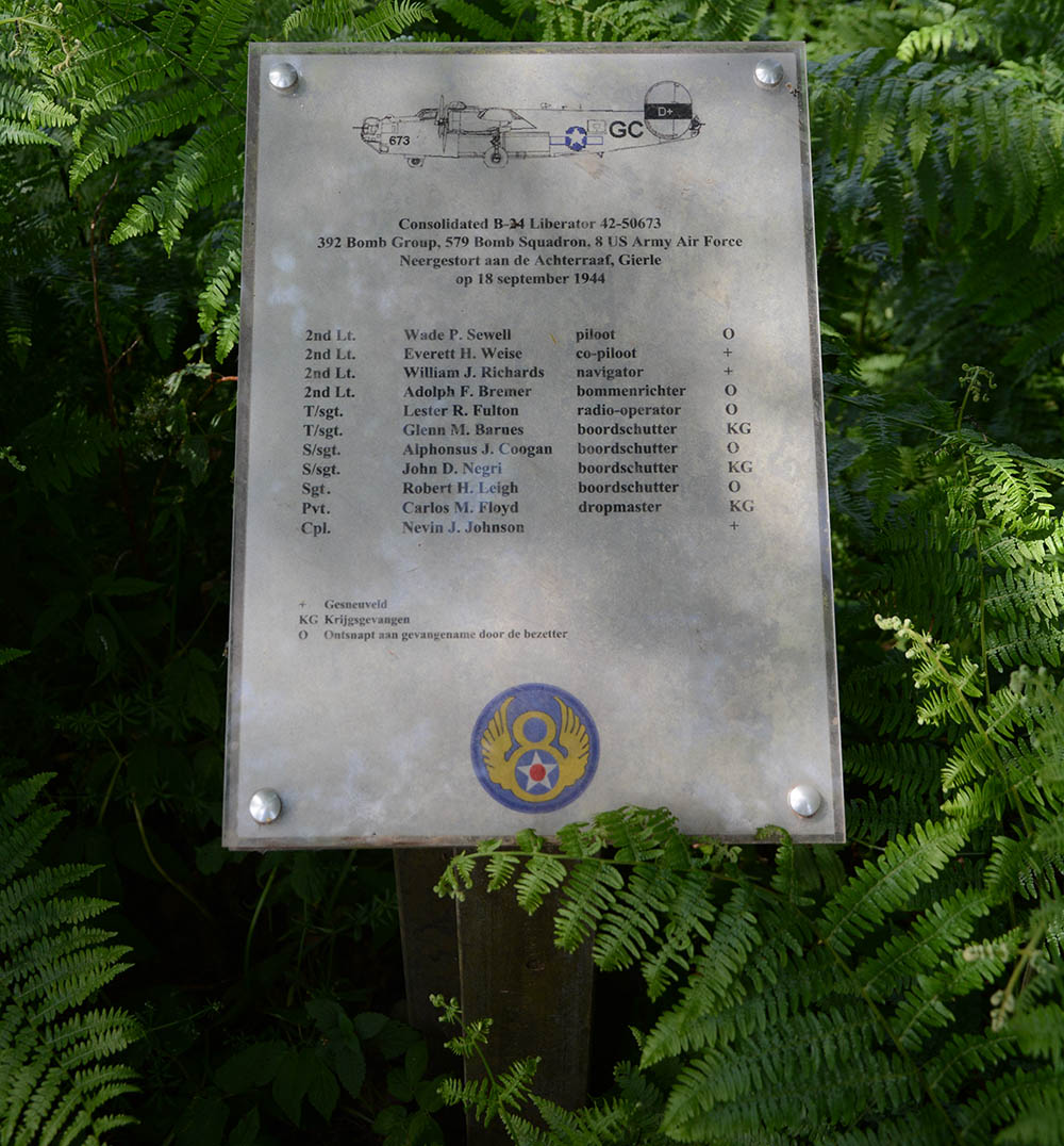 Memorial Consolidated B-24 Liberator 42-50673