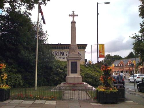 Oorlogsmonument Didsbury #1