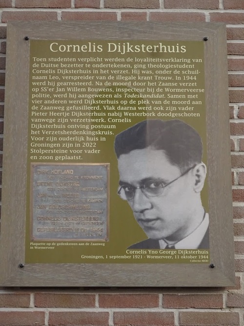 Herdenkingsborden De Aker Cornelis Dijksterhuisstraat #2