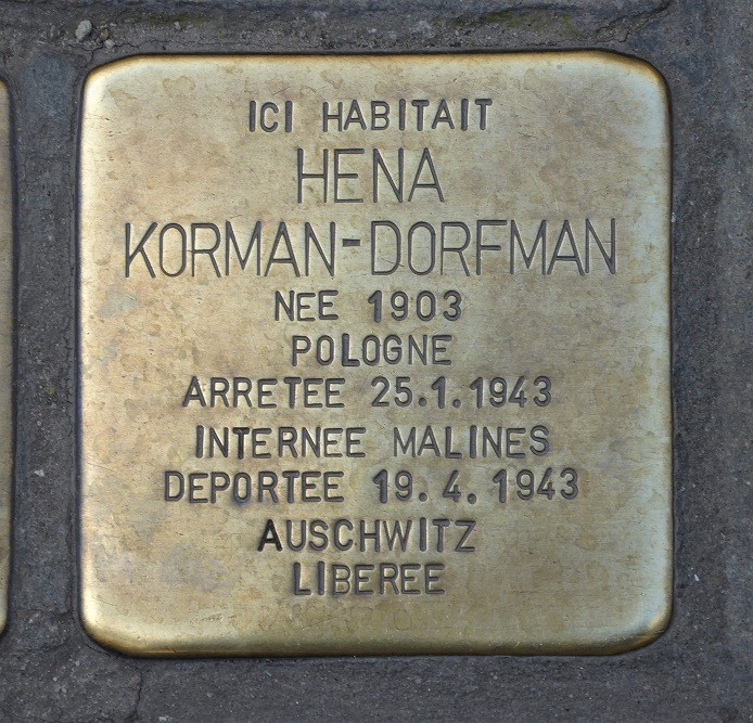 Stolpersteine Doornikstraat 6 #3