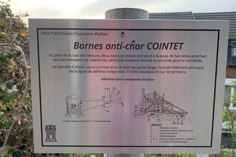 Bornes Cointet anti-char at Chênée #4