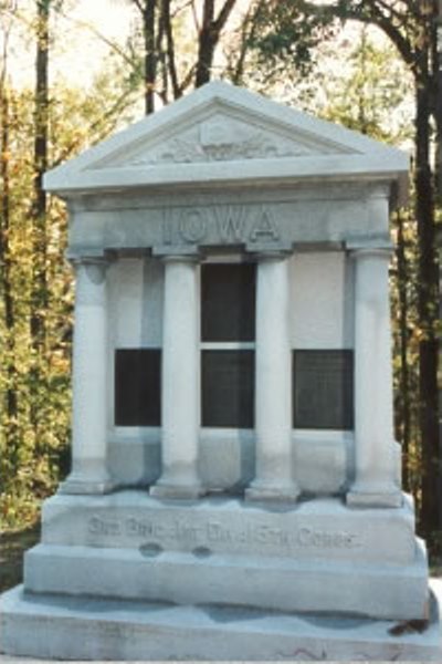 Monument 4th, 9th, 26th en 30th Iowa Infantry (Union)