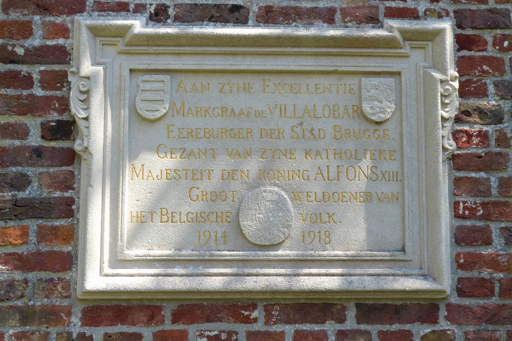Memorial Plaque Margrave de Villalobar #3