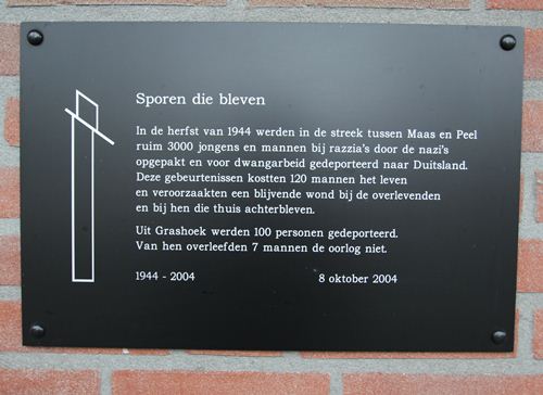 Monument 'Sporen die bleven' Grashoek #1