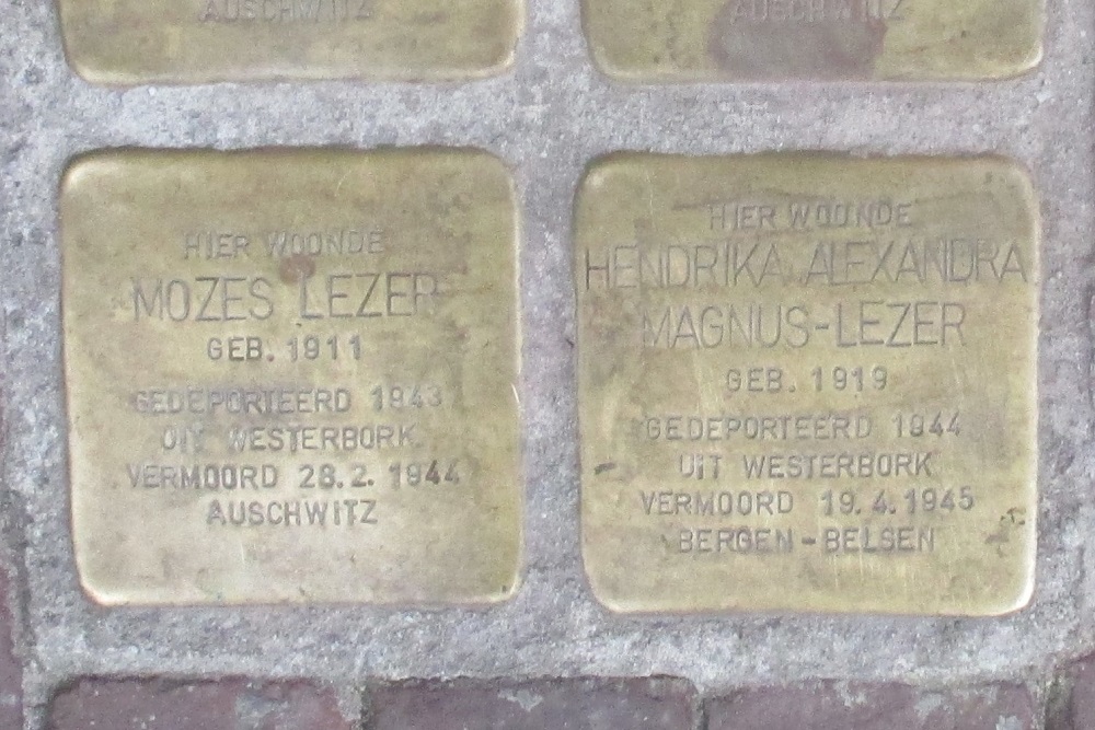 Stolpersteine Rolderstraat 14 #3