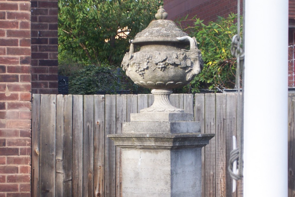 Boer War Memorial Sherwood Rangers