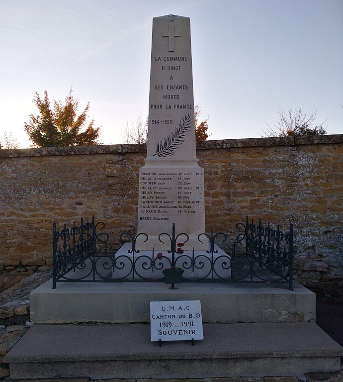 World War I Memorial Oingt