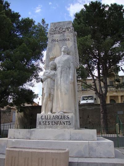 Oorlogsmonument Gallargues-le-Montueux #1