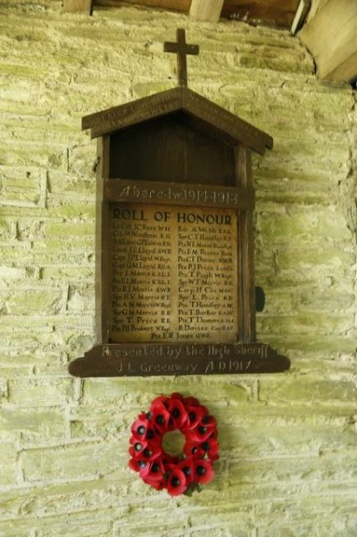 Roll of Honour St. Cewydd Church #1