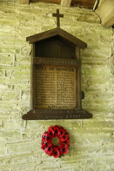 Roll of Honour St. Cewydd Church