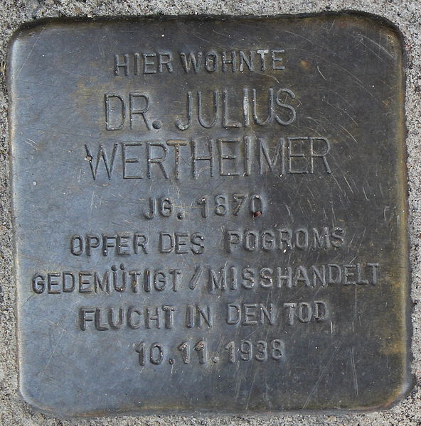 Stumbling Stones Gaustraße 1 #1
