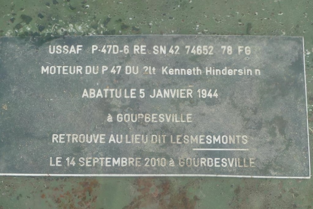 Memorial 2nd Lt Hindersinn