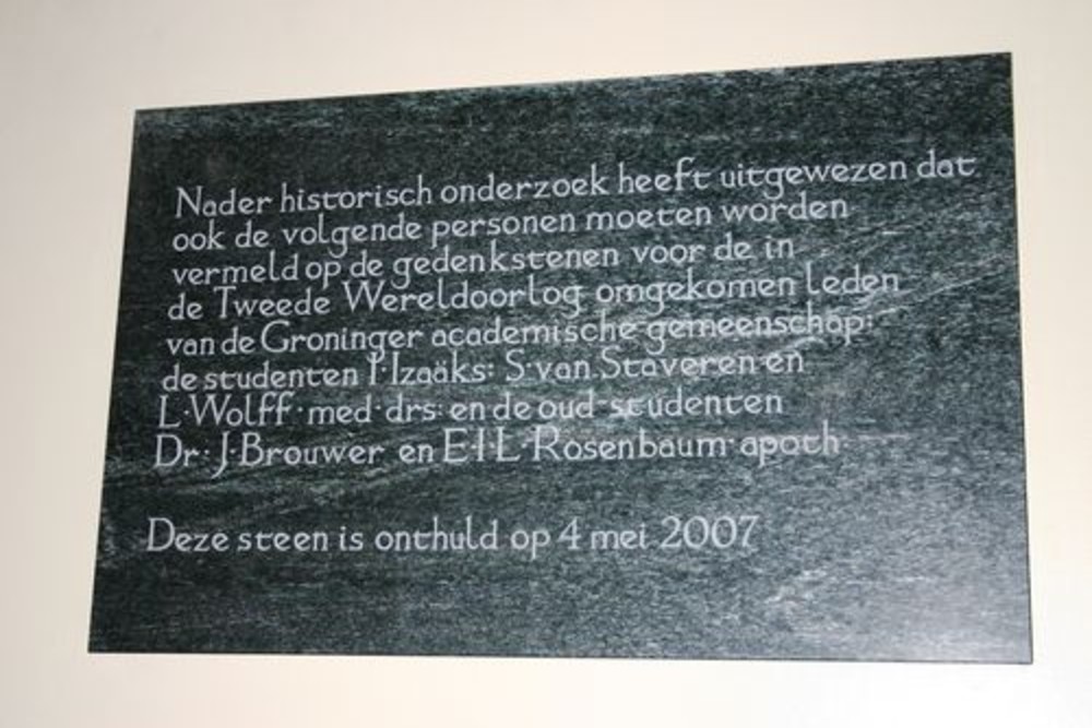 Gedenkteken Academiegebouw RUG #5