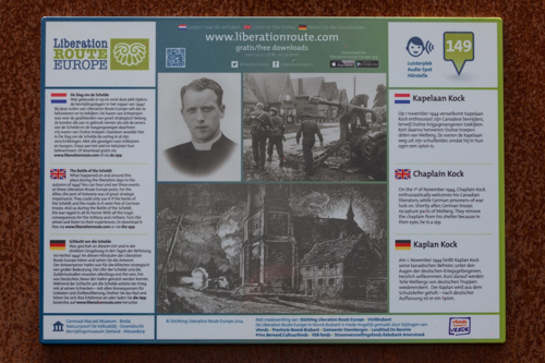 Liberation Route Marker 149: Chaplain Kock #4