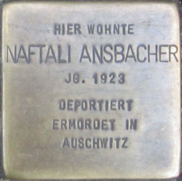 Stolpersteine Ludwigstrae 10A #1