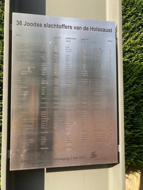 Joods Oorlogsmonument Gulpen #2