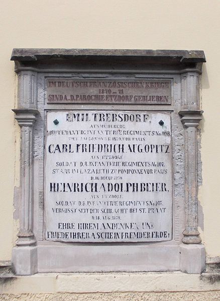 Franco-Prussian War Memorial Etzdorf