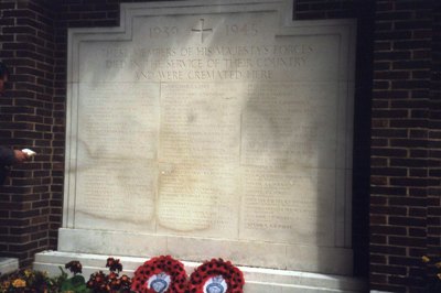 Memorial Woodvale Crematorium Brighton #1