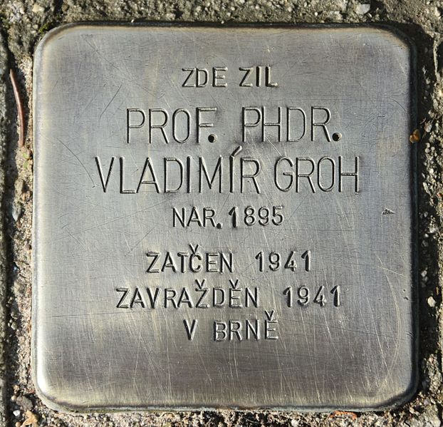 Stolperstein Grohova 56a