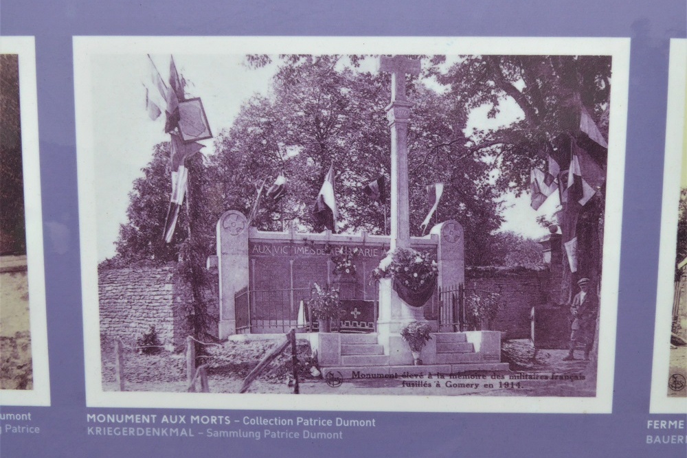 Monument Gexecuteerde Fransen 24 Augustus 1914 Gomery #2