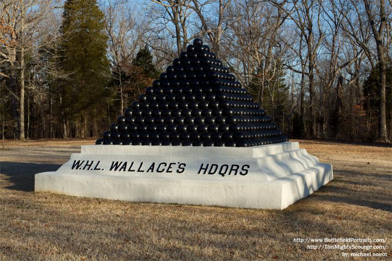 US Brigadier General W.H.L. Wallace Headquarters Marker