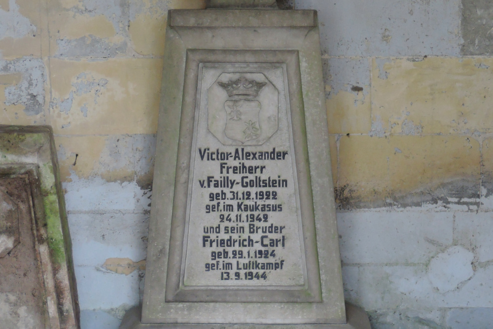 War Memorial Von Failly-Goltstein Family #3