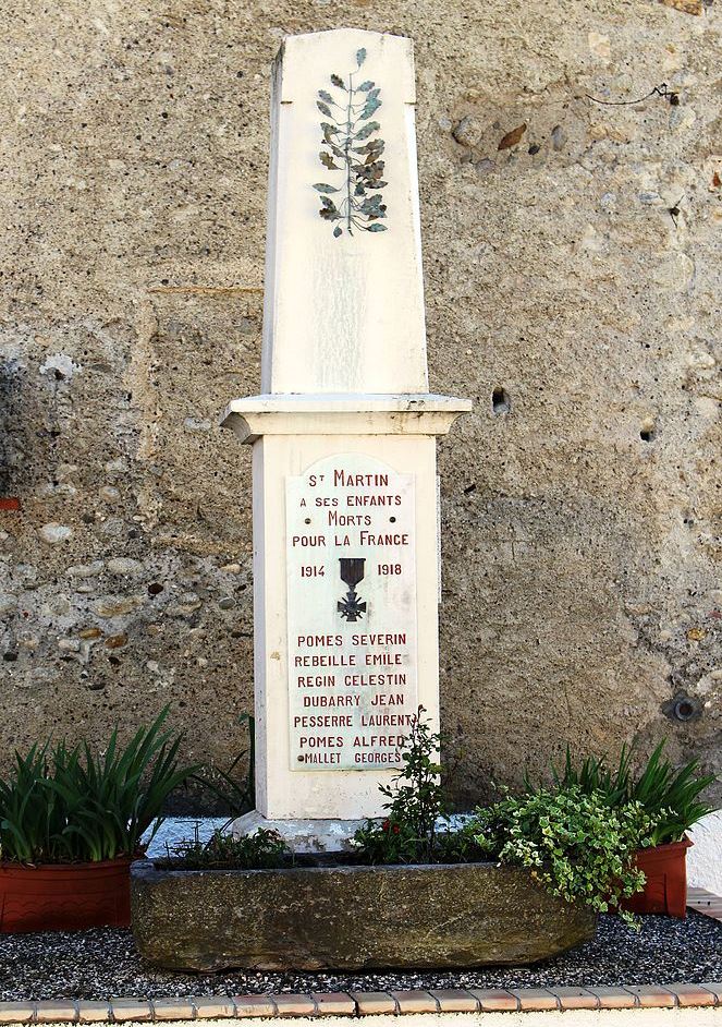 Monument Eerste Wereldoorlog Saint-Martin
