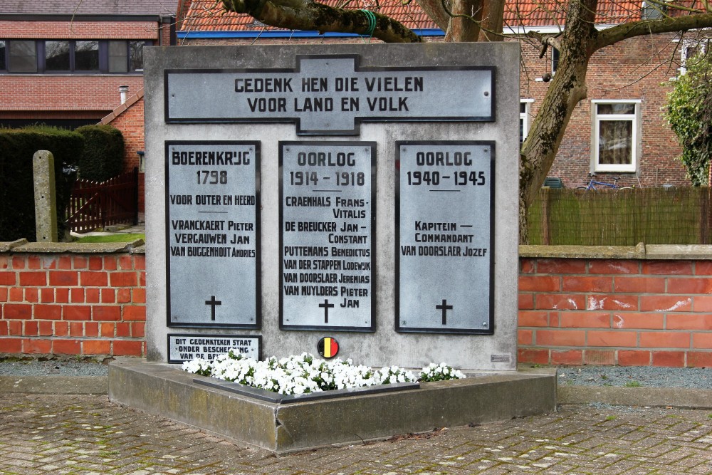 Oorlogsmonument Steenhuffel