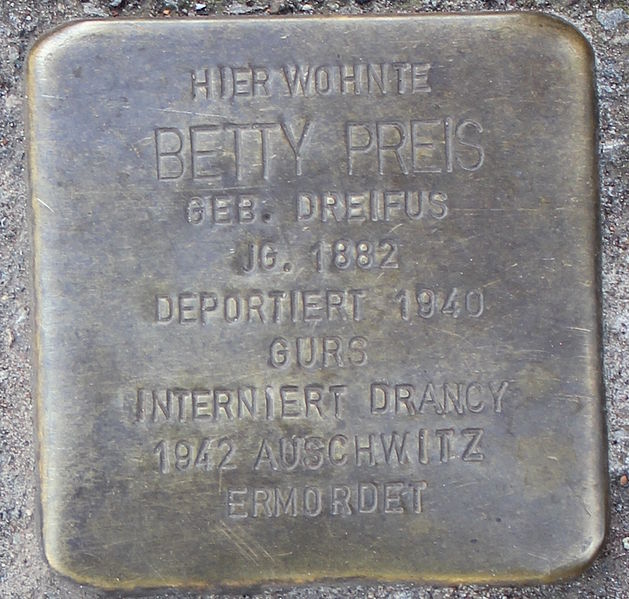 Stolpersteine Glockenstraße 43 #2