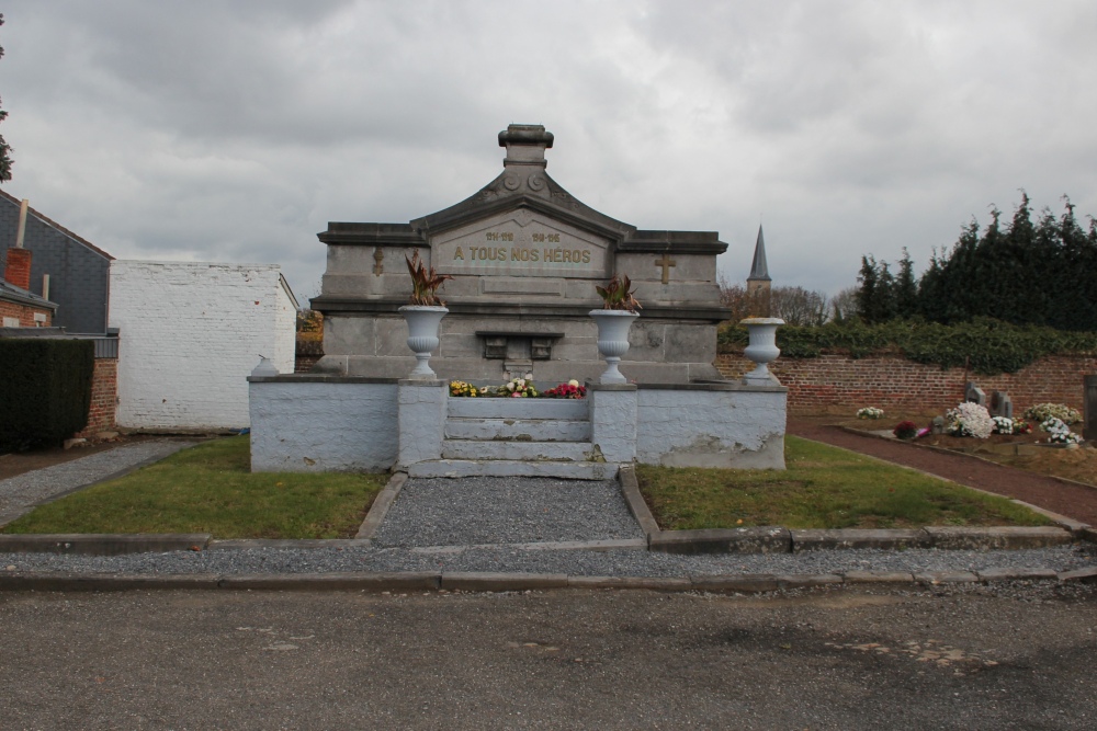 Oorlogsmonument Begraafplaats Waremme