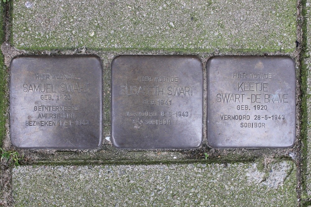 Stolpersteine Blasiusstraat 149-175 (voorheen 133)