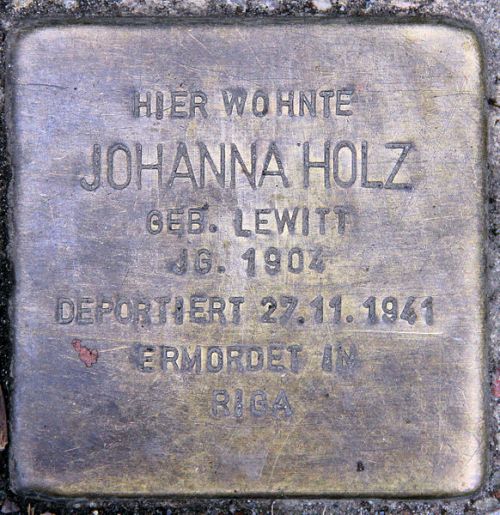 Stolpersteine Holsteinische Strae 34