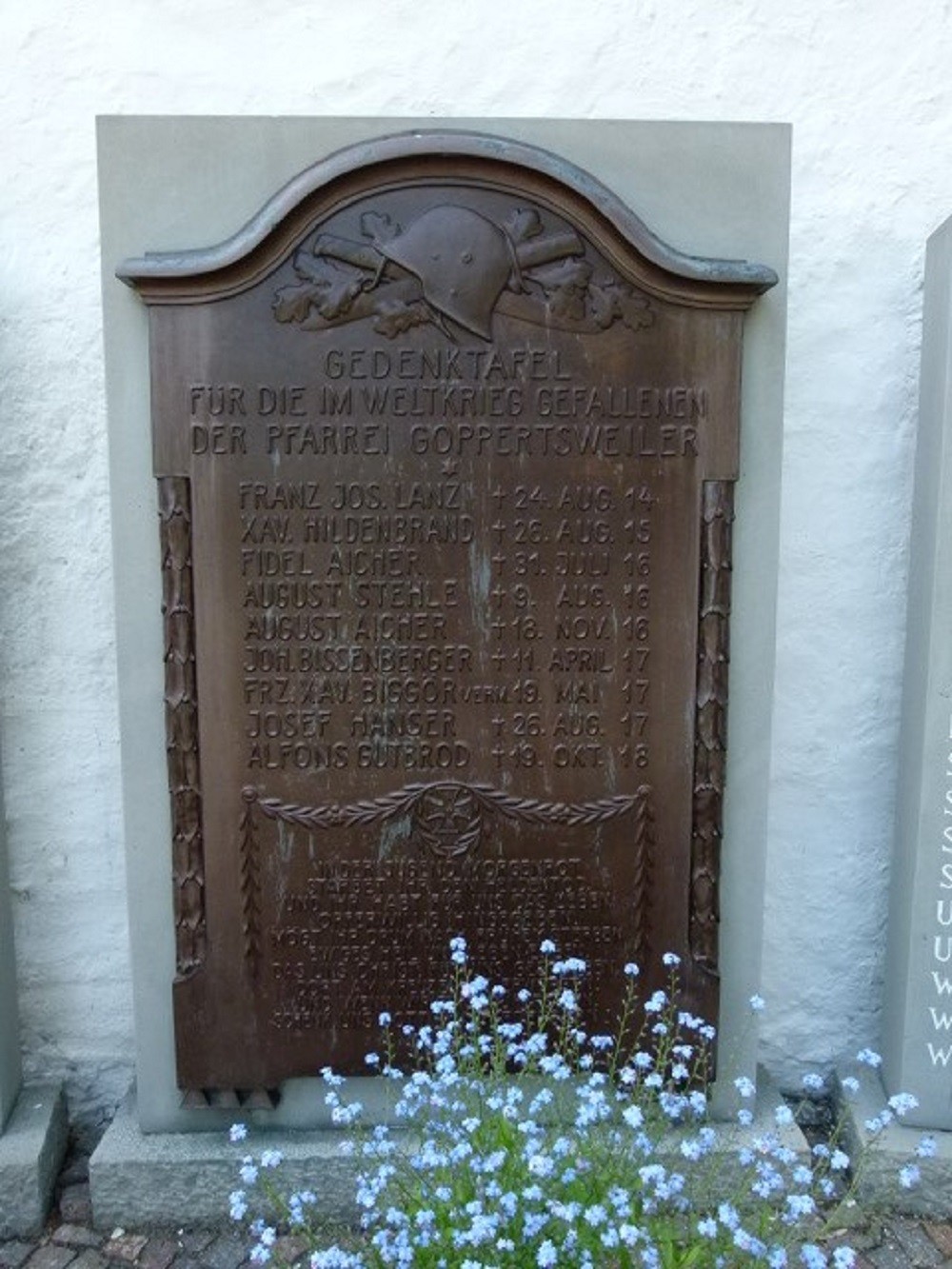 Monument To The Fallen In World War I And World War II Goppertsweiler #2