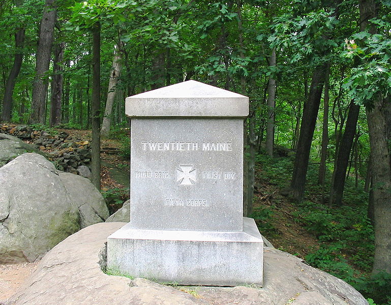 Monument 20th Maine Infantry #1