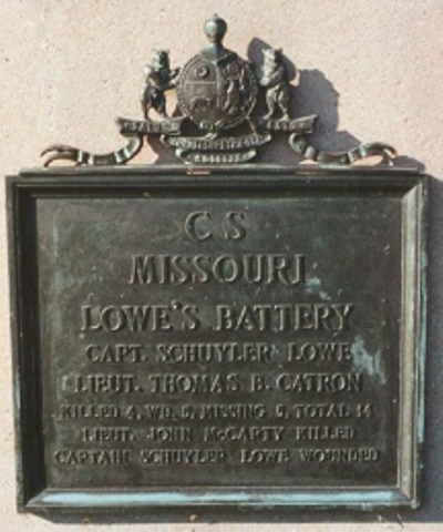 Monument Lowe's Battery, Missouri Artillery (Confederates) #1