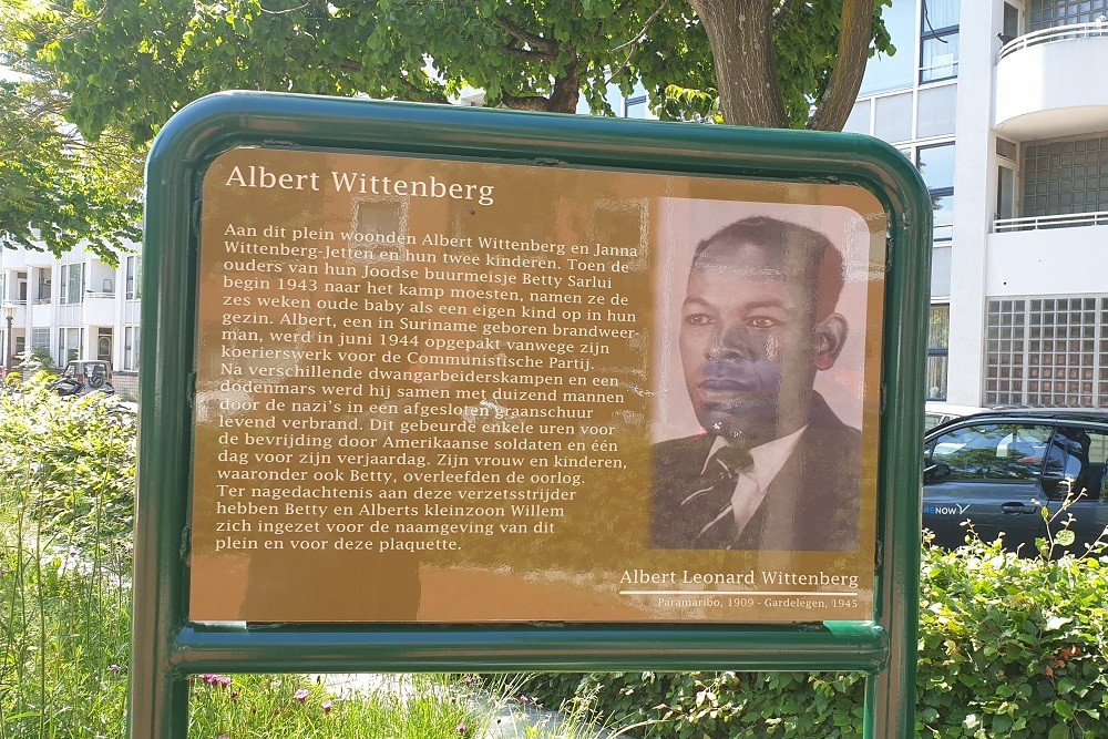 Herdenkingsborden Transvaalbuurt Albert Wittenberg #2