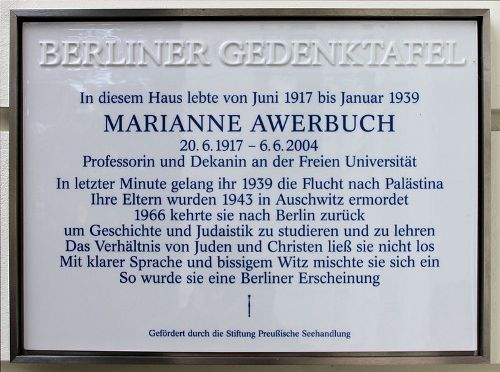 Memorial Marianne Awerbuch #1