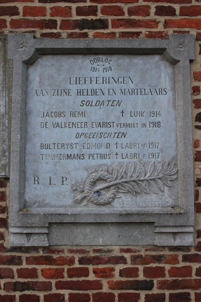 Commemorative Plates War Victims Lieferinge #3