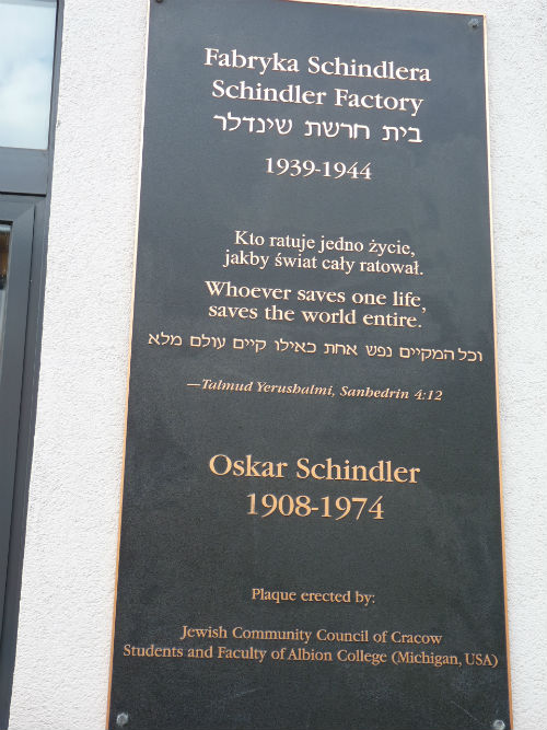 Gedenkteken Oskar Schindler (Fabriek) Krakau #2