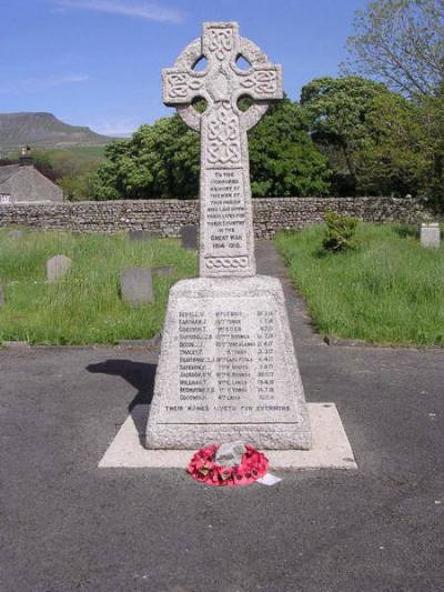 Oorlogsmonument Horton in Ribblesdale #1