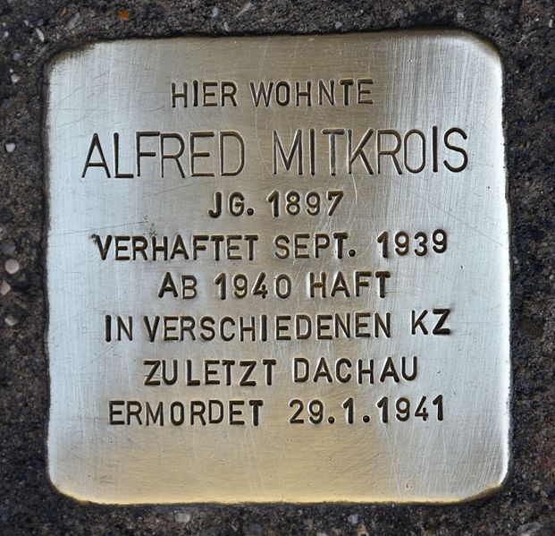 Stolperstein Elisabethstrae 18 #1