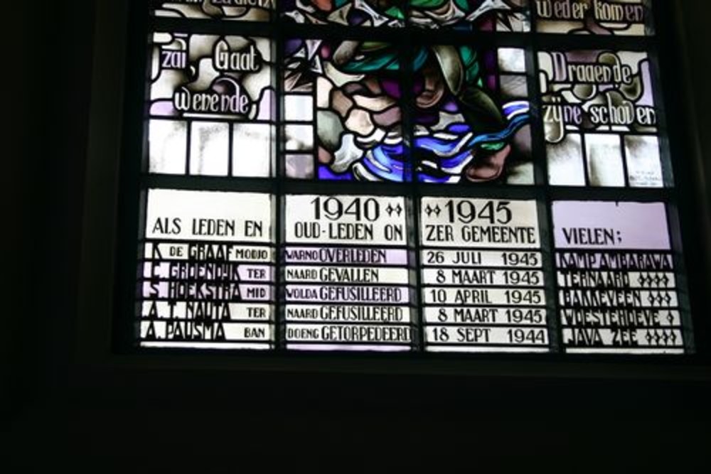 Herdenkingsraam Nederlands Hervormde Kerk #1