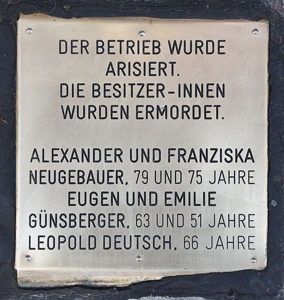 Remembrance Stones Kettenbrückengasse 21 #2
