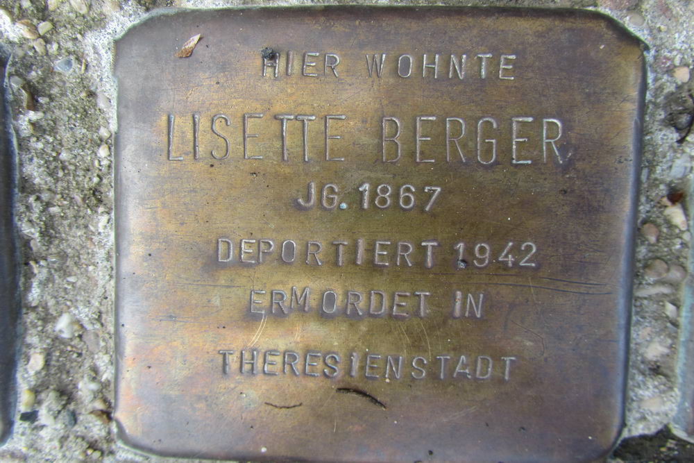 Stolpersteine Waldstrae 75 #3