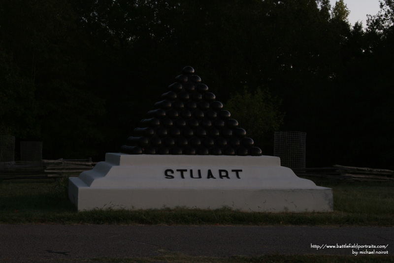 US Colonel David Stuart's Brigade Headquarters Marker